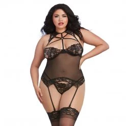 Dreamgirl International Dreamgirl Scalloped Bustier-Styled Strappy Lingerie Set 15 Dreamgirl International Dreamgirl Scalloped Bustier-Styled Strappy Lingerie Set