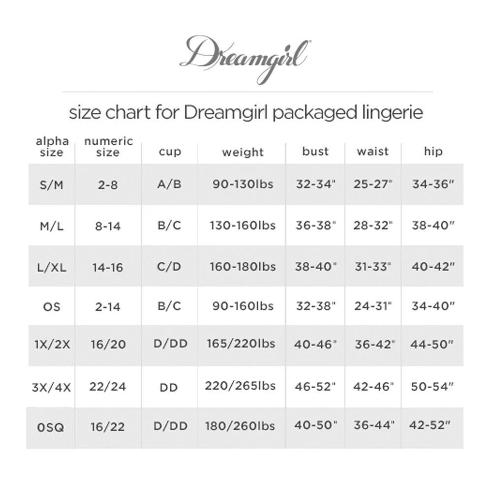 Dreamgirl International Dreamgirl Scalloped Bustier-Styled Strappy Lingerie Set 11 Dreamgirl International Dreamgirl Scalloped Bustier-Styled Strappy Lingerie Set