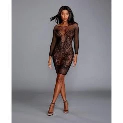 Dreamgirl International Lingerie Dreamgirl Seamless Fishnet & Lace Versatile Chemise 11 Dreamgirl International Lingerie Dreamgirl Seamless Fishnet & Lace Versatile Chemise