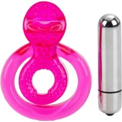 California Exotic Novelties Dual Clit Flicker Cock Ring
