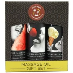 Earthly Body Edible Massage Oil Gift Set