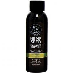 Lubes Earthly Body Hemp Seed Massage & Body Oil - 2oz 12 Lubes Earthly Body Hemp Seed Massage & Body Oil - 2oz