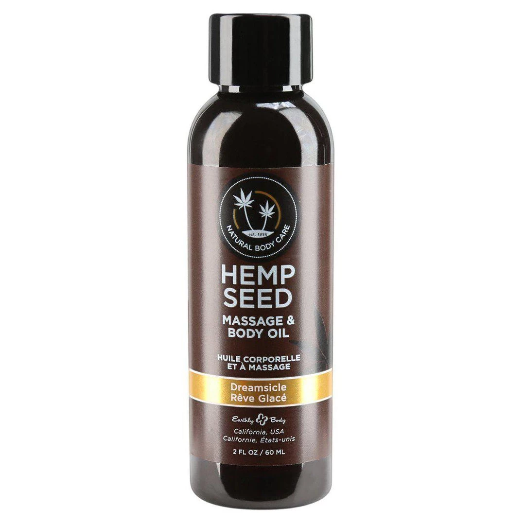 Lubes Earthly Body Hemp Seed Massage & Body Oil - 2oz 3 Lubes Earthly Body Hemp Seed Massage & Body Oil - 2oz