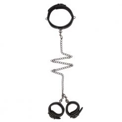 Edc Internet Bv Easy Toys Faux Leather Collar With Handcuffs Bondage