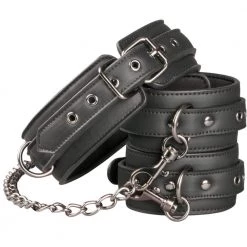 Edc Internet Bv Easy Toys Faux Leather Collar With Handcuffs Bondage