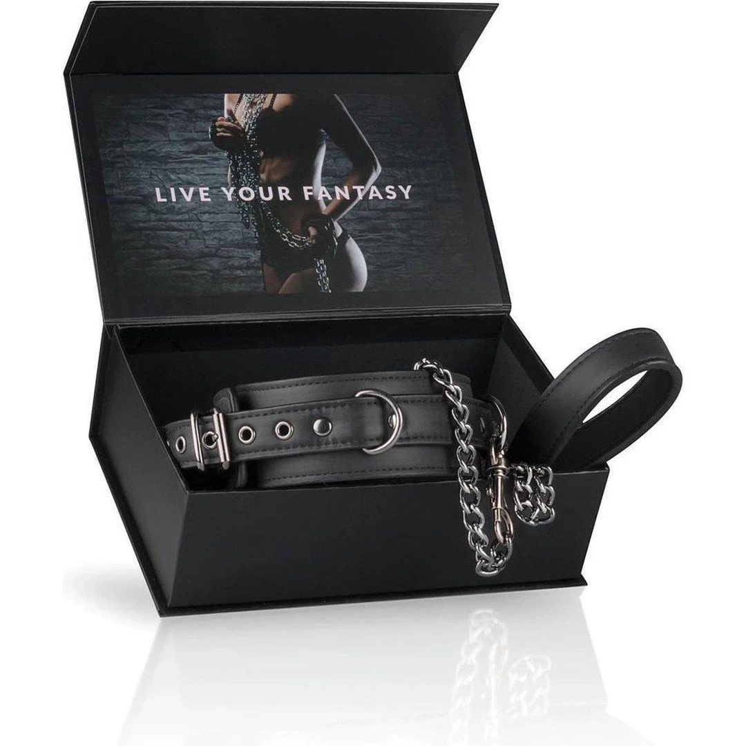 Edc Internet Bv Easy Toys Fetish Faux Leather Collar With Leash Bondage 7 Edc Internet Bv Easy Toys Fetish Faux Leather Collar With Leash Bondage