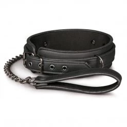 Edc Internet Bv Easy Toys Fetish Faux Leather Collar With Leash Bondage