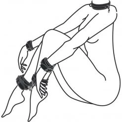 Edc Internet Bv Bondage Easy Toys Fetish Set With Collar, Ankle & Wrist Cuffs