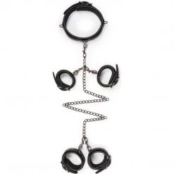 Edc Internet Bv Bondage Easy Toys Fetish Set With Collar, Ankle & Wrist Cuffs
