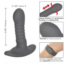 California Exotic Novelties Eclipse Wristband Remote Thrusting Rotator Probe Anal Sex Toys