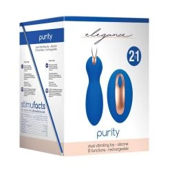 Shots America LLC Bullet & Egg Vibrators Elegance Dual Vibrating Bullet & Remote