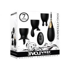 Evolved Novelties INC Bullet & Egg Vibrators Evolved Egg-Citement Remote Egg Vibe With Sleeves