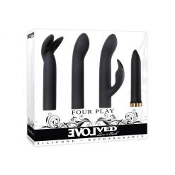 Evolved Novelties INC Rabbit Vibrators Evolved Four Play Bullet Vibe Set