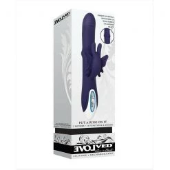 Evolved Novelties INC Rabbit Vibrators Evolved Put A Ring On It Sliding Shaft Butterfly Vibe