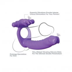 Pipedream Products Fantasy C-ringz Silicone DP Cock Ring Dildos