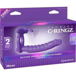 Pipedream Products Fantasy C-ringz Silicone DP Cock Ring Dildos