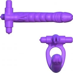 Pipedream Products Fantasy C-ringz Silicone DP Cock Ring Dildos
