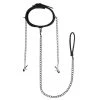 Edc Internet Bv Faux Leather Lead & Nipple Clamps Collar Restraint Set Bondage