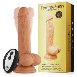 Vvole LLC FemmeFunn Wireless Turbo Baller Realistic Vibrator
