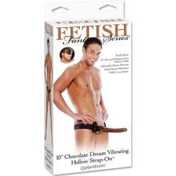 Pipedream Products Fetish Fantasy 10 Inch Vibrating Hollow Strap On Dildos