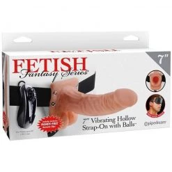 Pipedream Products Fetish Fantasy 7 Inch Vibrating Hollow Strap-On