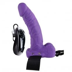 Pipedream Products Fetish Fantasy 7 Inch Vibrating Hollow Strap-On