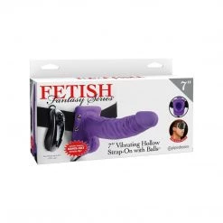 Pipedream Products Fetish Fantasy 7 Inch Vibrating Hollow Strap-On