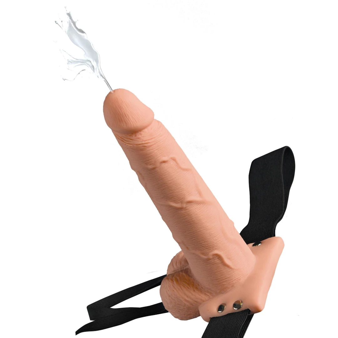 Pipedream Products Dildos Fetish Fantasy 7.5 Inch Hollow Squirting Strap On With Balls 3 Pipedream Products Dildos Fetish Fantasy 7.5 Inch Hollow Squirting Strap On With Balls