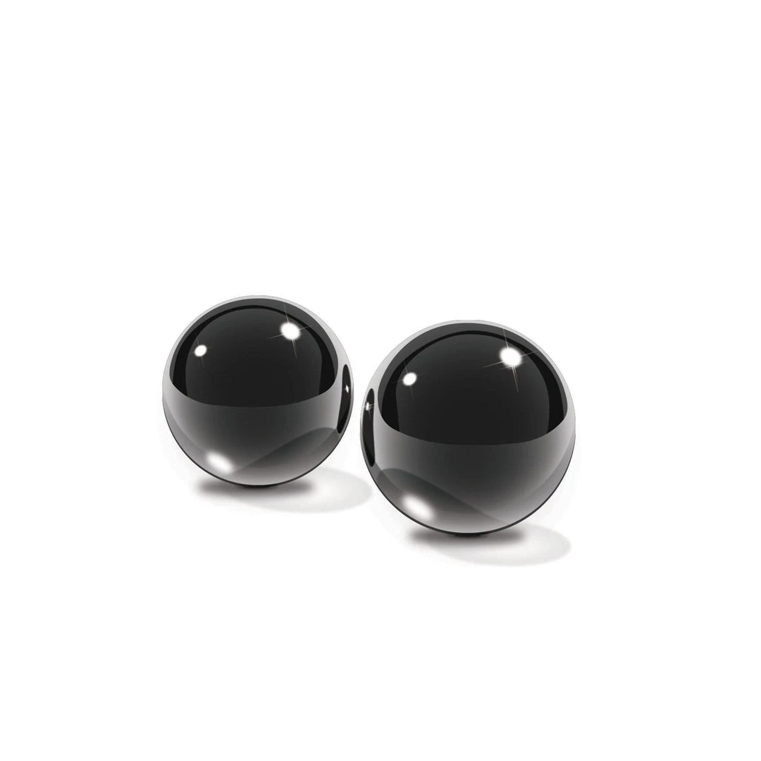 Pipedream Products Fetish Fantasy Black Glass Ben Wa Balls Sex Toys 3 Pipedream Products Fetish Fantasy Black Glass Ben Wa Balls Sex Toys