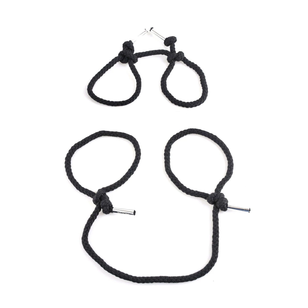 Pipedream Products Fetish Fantasy Series Silk Rope Bondage Set 4 Pipedream Products Fetish Fantasy Series Silk Rope Bondage Set