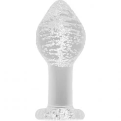 Ns Novelties INC Firefly Clear Glass Plug - Glow Anal Sex Toys
