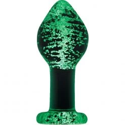 Ns Novelties INC Firefly Clear Glass Plug - Glow Anal Sex Toys
