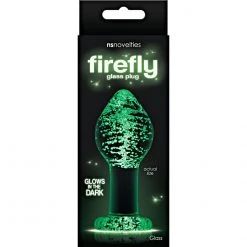 Ns Novelties INC Firefly Clear Glass Plug - Glow Anal Sex Toys