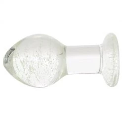 Ns Novelties INC Firefly Clear Glass Plug - Glow Anal Sex Toys