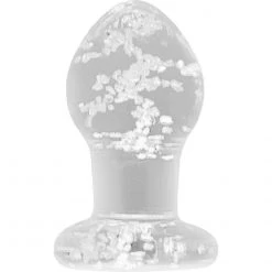 Ns Novelties INC Firefly Clear Glass Plug - Glow Anal Sex Toys
