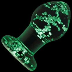 Ns Novelties INC Firefly Clear Glass Plug - Glow Anal Sex Toys