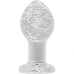 Ns Novelties INC Firefly Clear Glass Plug - Glow Anal Sex Toys