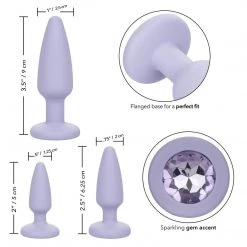 California Exotic Novelties First Time Crystal Booty Kit Anal Sex Toys