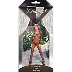 Dreamgirl International Fishnet Long Sleeved Bodystocking Hosiery Lingerie