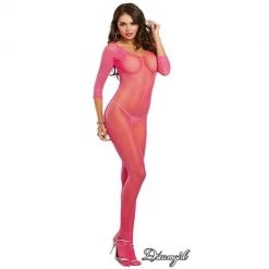 Dreamgirl International Fishnet Long Sleeved Bodystocking Hosiery Lingerie