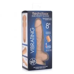 Curve Novelties Dildos Fleshstixxx Vibrating Dual Density Silicone Dildo