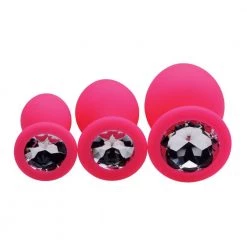 Xr LLC Frisky Pleasure 3pc Sexy Butt Plug Set Anal Sex Toys