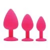 Xr LLC Frisky Pleasure 3pc Sexy Butt Plug Set Anal Sex Toys