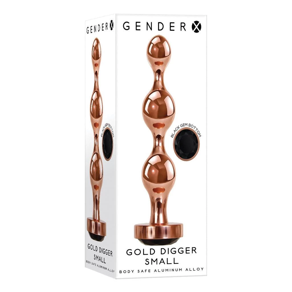 Evolved Novelties INC Anal Sex Toys Gender X Gold Digger Beaded Plug 6 Evolved Novelties INC Anal Sex Toys Gender X Gold Digger Beaded Plug