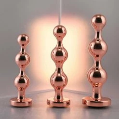 Evolved Novelties INC Anal Sex Toys Gender X Gold Digger Metal Plug Set