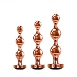 Evolved Novelties INC Anal Sex Toys Gender X Gold Digger Metal Plug Set