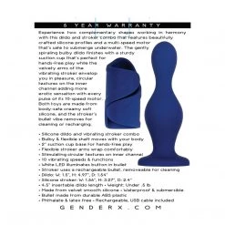 Evolved Novelties INC Gender X In's & Out's Vibrating Dildo & Stroker