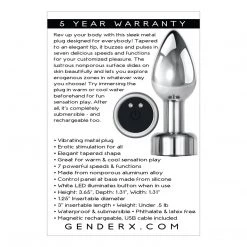Evolved Novelties INC Anal Sex Toys Gender X Rockin Metal Plug