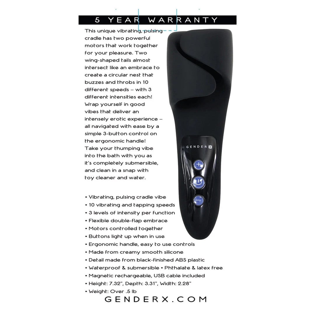 Evolved Novelties INC Male Masturbators Gender X The Embrace Vibrating Stroker 11 Evolved Novelties INC Male Masturbators Gender X The Embrace Vibrating Stroker