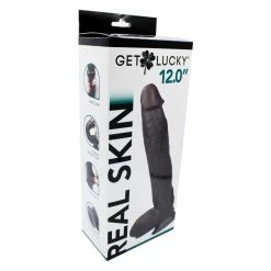 Thank Me Now INC Get Lucky 12 Inch Real Skin Dildo Dildos